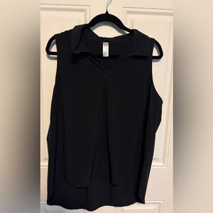 SPANX  Sunshine Black Sleeveless Blouse